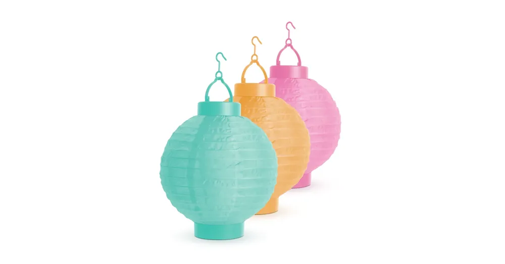 Szolár lampion - 3 színben - hidegfehér LED - 21 cm Árengedmény