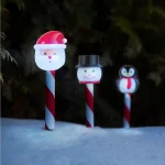 Karácsonyi szolár lámpa - LED - Mikulás, hóember, pingvin - 36,5 x 6 x 6 cm Vedd meg online