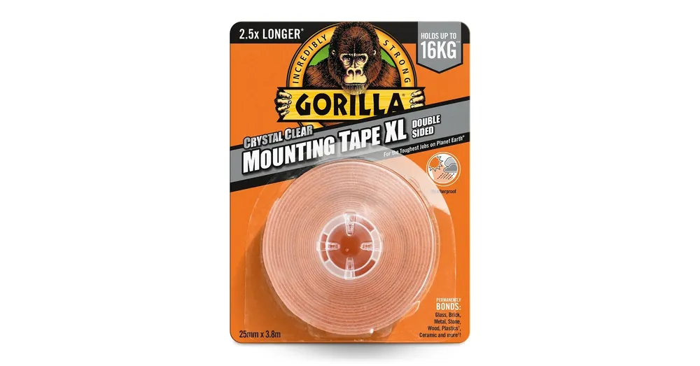 Gorilla Mounting Tape XL Kristálytiszta Kétoldalas Ragasztószalag 2,5cm x 3,8m Outlet