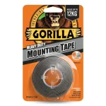 Csak ma Gorilla Heavy Duty Mounting Black Tape Fekete Kétoldalas Ragasztószalag Kültérre is 2,54cm x 1,52m