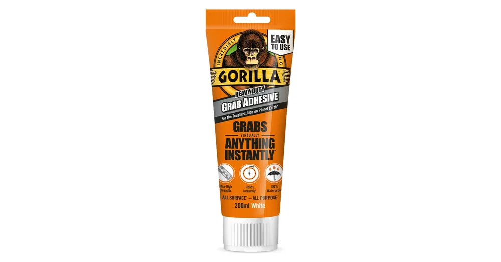 Rendeld meg most Gorilla HEAVY DUTY GRAB Extra Erős Építési Ragasztó - 200ml tubus