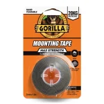 Gorilla Glue Mounting Tape Max Strength Fekete Kétoldalas Ragasztószalag 2,5cm x 1,5m Azonnal elérhető