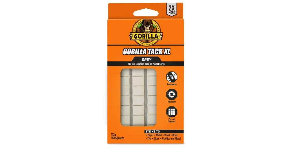 Gorilla Tack XL Gyurmaragasztó Kockák Újrahasználható 168db/csomag Exkluzív ajánlat