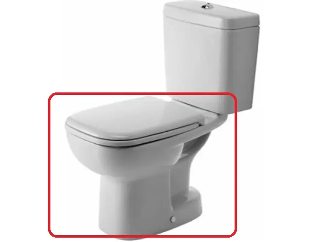 Vedd meg online WC, Duravit, D-Code 21110100002, álló, mélyöbítésű, alsó kifolyású