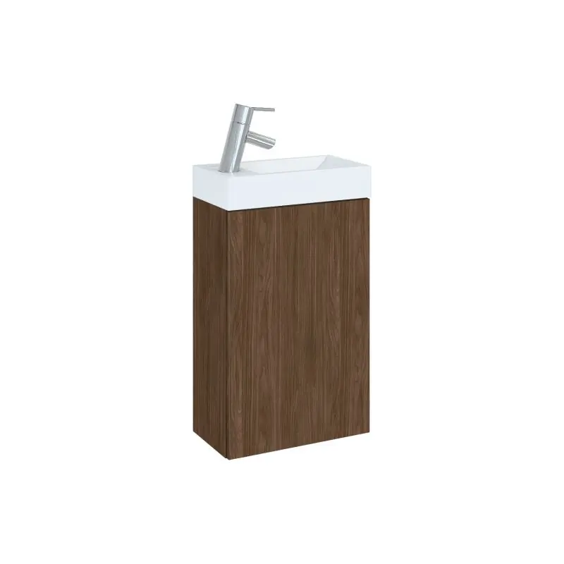 Elita Young Basic kézmosó szekrény szett, 1 ajtós, 40 cm, Lincoln Walnut (dió) Expressz kézbesítés