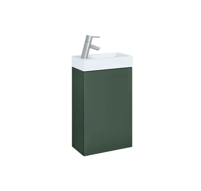 Elita Young Basic kézmosó szekrény szett, 1 ajtós, 40 cm, Forest green, matt zöld Rendeld meg most