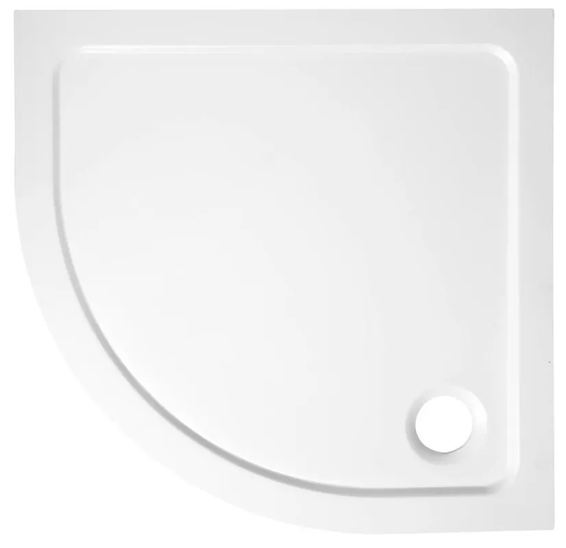 Olcsóbb Sapho Aqualine Tecmi íves öntöttmárvány íves zuhanytálca, 90x90x3cm, R55