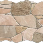 Falburkoló / Padlólap, Keros BG Piedra Natural, szabálytalan alakú lap, 23*46 cm I.o. Kiárusítás