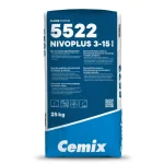 Aljzatkiegyenlítő, Cemix, 5522 Nivoplus 3-15 mm, önterülő, 25 kg Azonnali szállítás