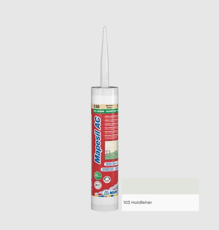 Prémium Mapei, Mapesil AC Nr.103 holdfehér hézagtömítő 310 ml I.o.