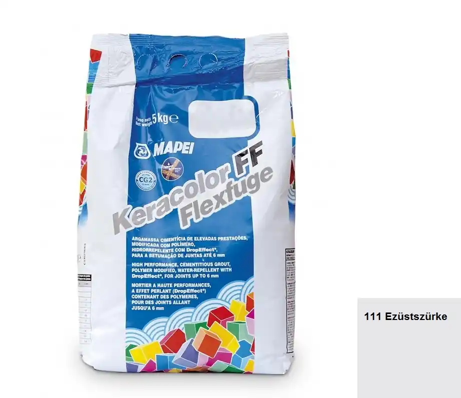 Fugázó, Mapei, Keracolor FF Flex Nr.111 Ezüstszürke 5 kg Akció