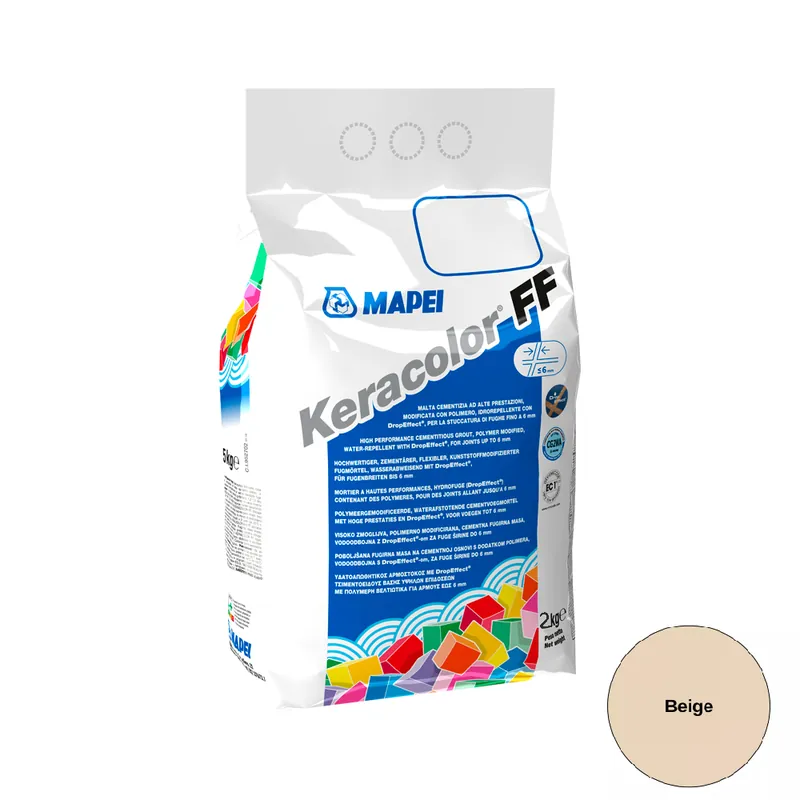 Fugázó, Mapei, Keracolor FF Flex Nr.132 Beige, 2 kg (6 mm-ig) Szuper ajánlat