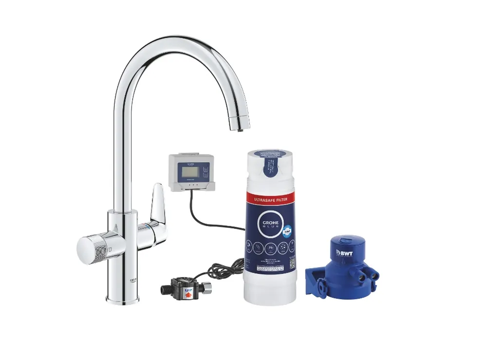 Grohe Blue Pure BauCurve Kezdőkészlet Ultrasafe szűrővel, 30582000 Gyors kiszállítás
