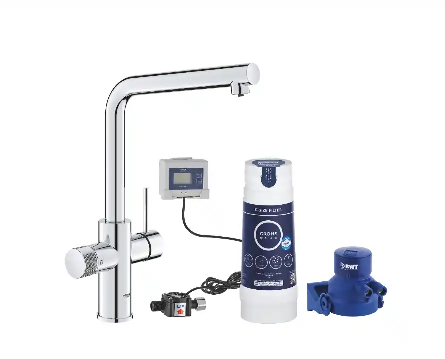 Azonnal elérhető Grohe Blue Pure Minta, mosogató csaptelep L-kifolyós, vízszűrővel S, 30589000
