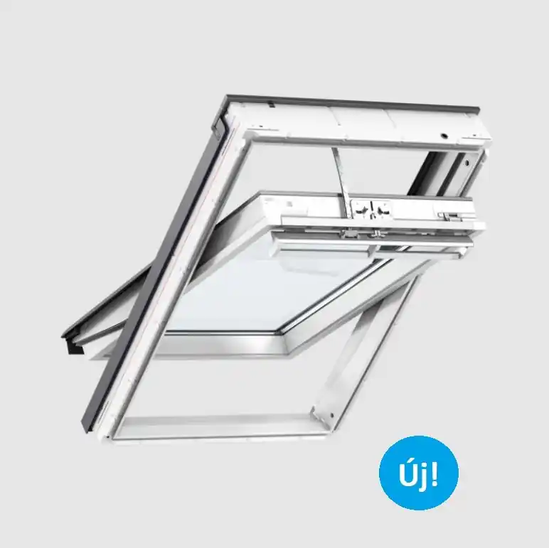 Velux, Elektromos tetőablak, GLU MK06 006421, műanyag bevonat fa maggal 78x118 cm Legkelendőbb