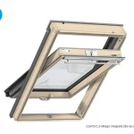 Vedd meg most Velux, Tetőablak GLL MK06 1085B, 3-rétegű üveg (85), lakkozott fa, alsó kilincs, 78x118 cm
