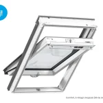 Akciós ár Velux, Tetőablak GLU MK06 0085B, műanyag bevonat fa maggal, alsó kilincses 78x118 cm