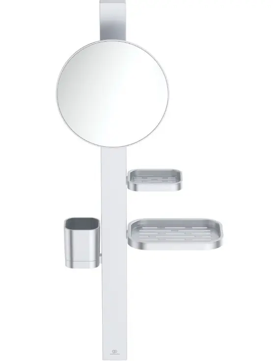 Különleges ajánlat Ideal Standard, Alu + Beauty Bar S nagyító tükör és polcrendszer, ezüst, BD589SI