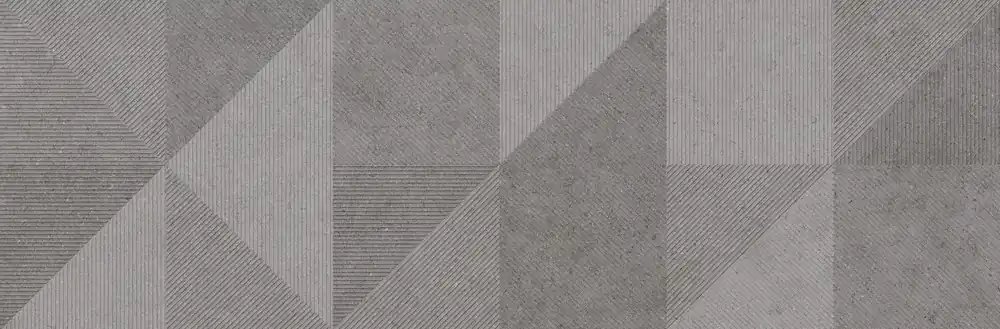 Dekorcsempe, Ragno, Richmond Decoro Geo Silver Touch matt rett., 33x100 cm Azonnali szállítás