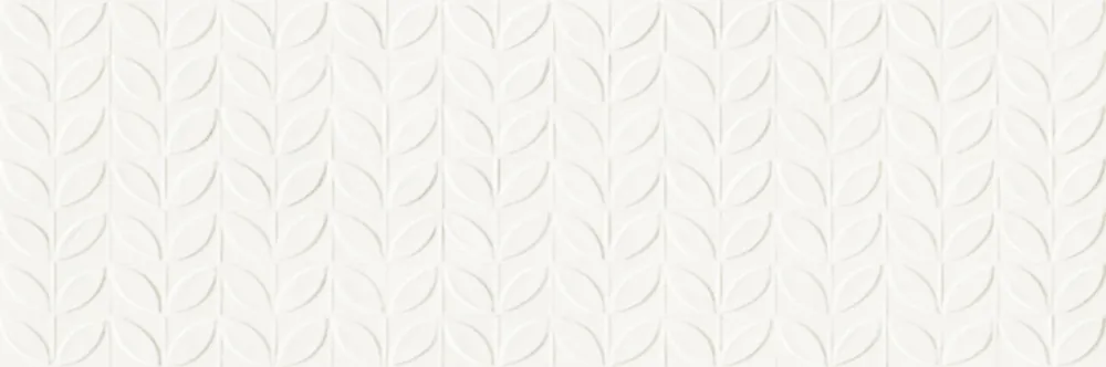 Csempe, Ragno, Vida Bianco Str 3D Foglia matt rett., 30x90 cm Csak ma