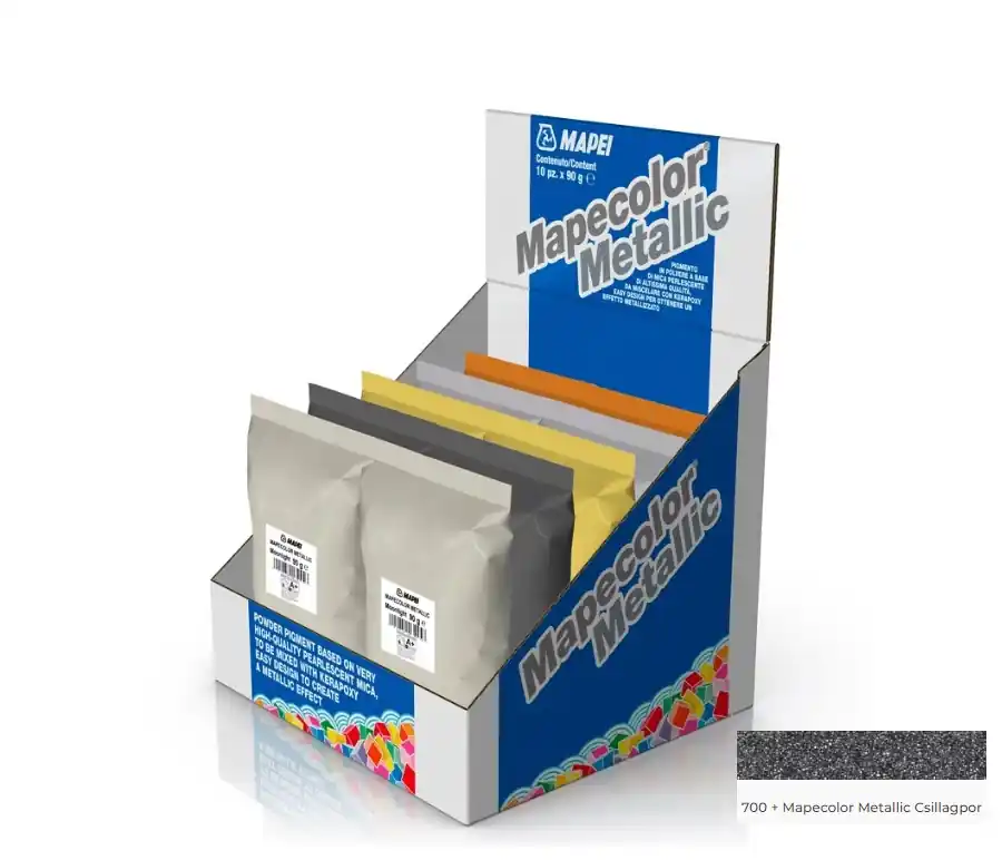 Ne maradj le Mapei, Mapecolor Metallic, metálfényű porpigment, Csillagpor (Sötét ezüst) 90 gr