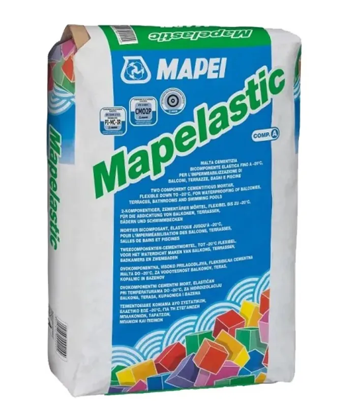 Vízszigetelés, Mapei, Mapelastic Zero, A komponens, kenhető vízszigetelő, 24 kg Újdonság