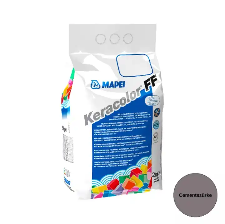 Gyors kiszállítás Fugázó, Mapei, Keracolor FF Flex Nr.113 Cement szürke, 2 kg (6 mm-ig)
