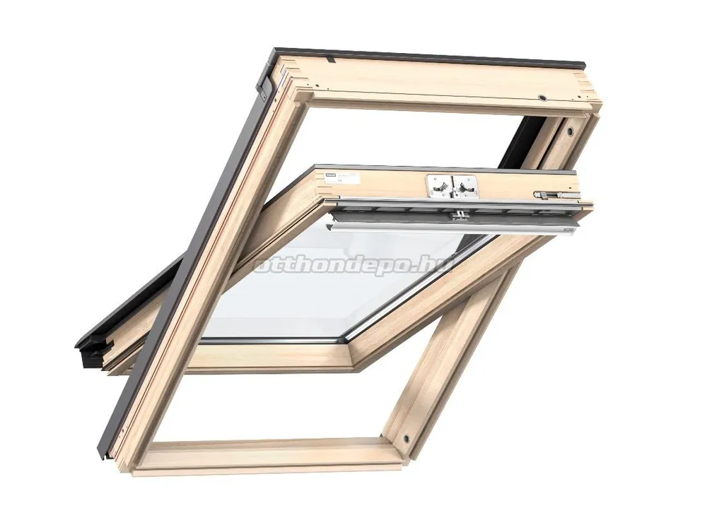 Biztonságos vásárlás Velux, Tetőtéri ablak, GZL CK04 1051, 2-rétegű üvegezés, lakkozott fa, 55x98 cm