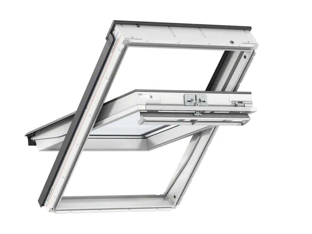 Outlet Velux, Tetőtéri ablak, GGU FK08 0070, 2-rétegű üveg, műanyag bevonat fa maggal, 66x140 cm