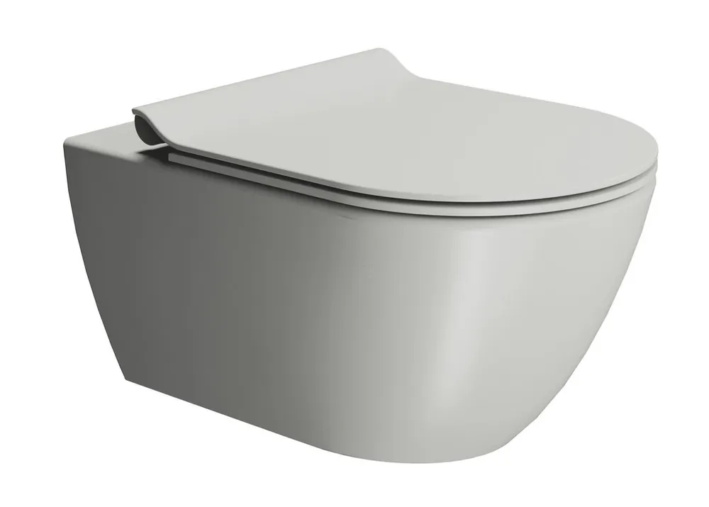 WC, Sapho GSI Pura 881517, fali, Swirlflush perem nélküli, matt hamuszürke Kihagyhatatlan ajánlat
