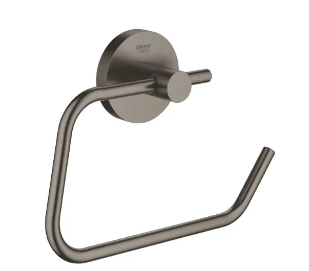 Grohe Essentials WC-papír tartó fedél nélkül, brushed hard graphite, 40689AL1 Újdonság
