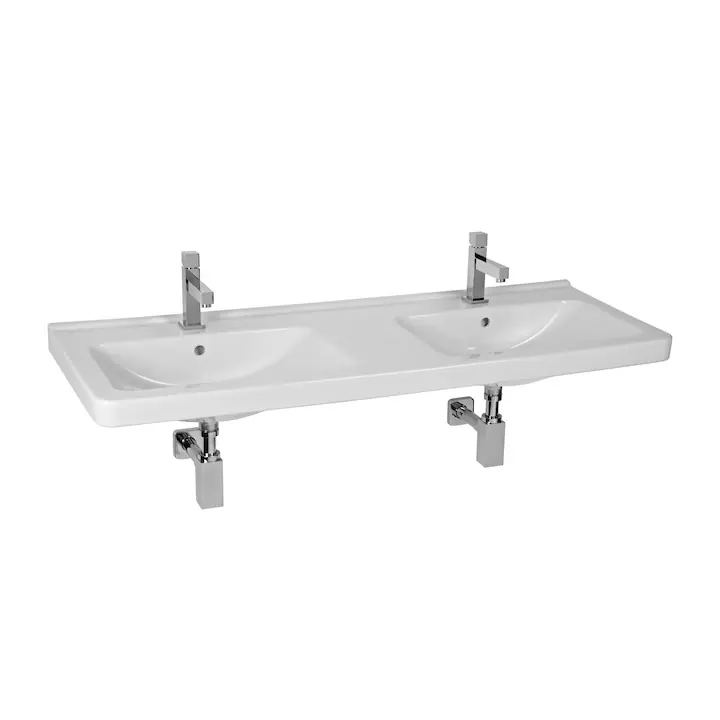 Mosdó, Jika, Cubito Pure H8144200001041, kétmedencés, 130 cm Kihagyhatatlan ajánlat