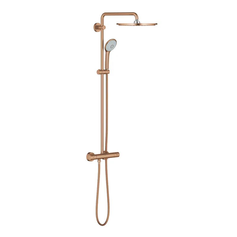 Grohe, Euphoria 310 termosztátos zuhanyrendszer Rainshower Cosmopolitan 310 fém fejzuhany, brushed warm sunset, 26075DL0 Legnépszerűbb