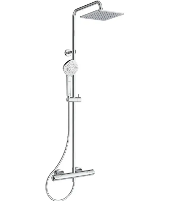 Azonnali szállítás Ideal Standard, Ceratherm T100, Termosztátos zuhanyrendszer, 175 cm, A7240AA