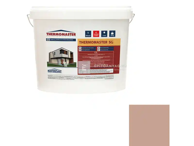 Újdonság Masterplast Thermomaster szilikon vékonyvakolat, gördülőszemcsés 2 mm 13-C 25 kg