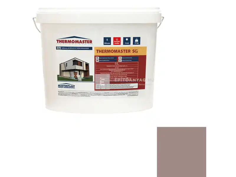 Bestseller Masterplast Thermomaster szilikon vékonyvakolat, gördülőszemcsés 2 mm 18-C 25 kg