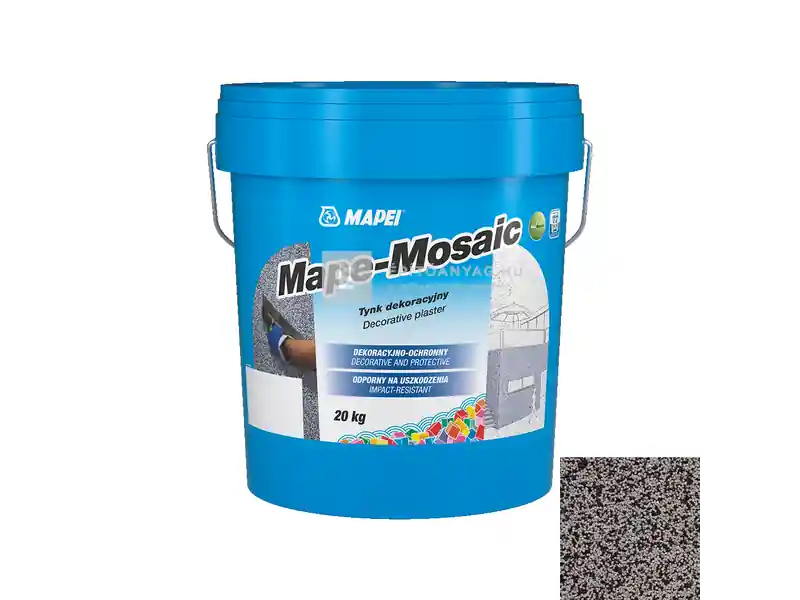 Korlátozott ajánlat Mapei Mape-Mosaic díszítővakolat 1,2 mm grafit 20 kg