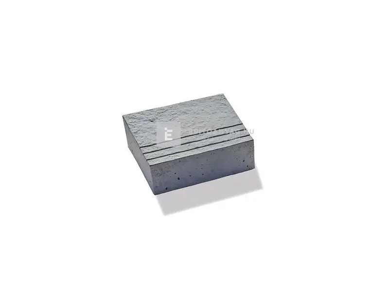 Gyors kiszállítás Semmelrock Bradstone Lias lépcsőelem hamuszürke 45x35x15 cm