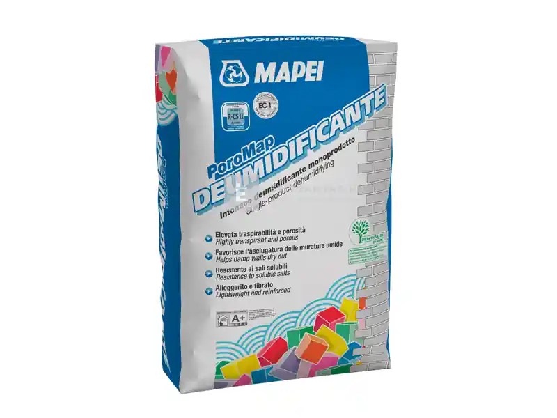 Gyors szállítás Mapei Poromap Deumidificante sóálló szárítóvakolat 20 kg