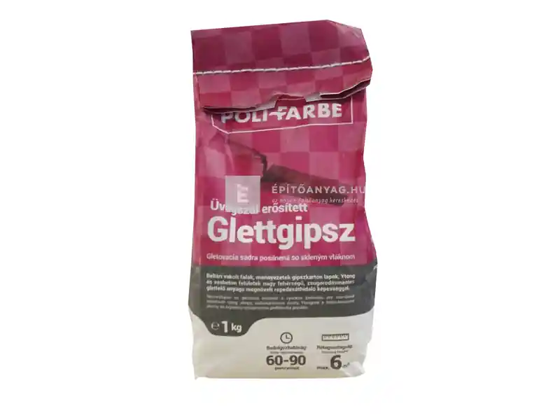 Poli-Farbe Glettgipsz üvegszál erősített 1 kg Biztonságos fizetés