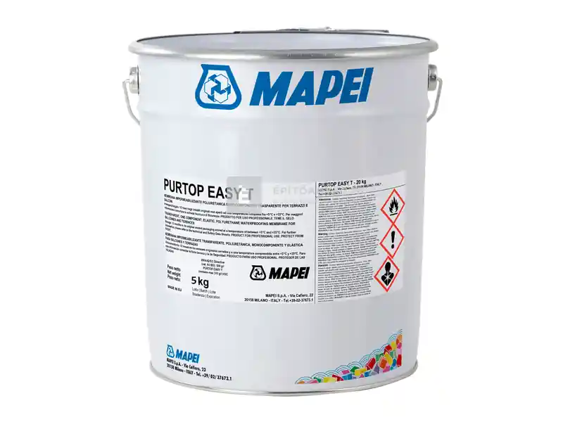 Mapei Purtop Easy T vízszigetelő bevonat színtelen 5 kg Végkiárusítás