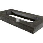 KK Kavics Vezúv MF támfal félkő antracit 29x58x6 cm Biztonságos fizetés