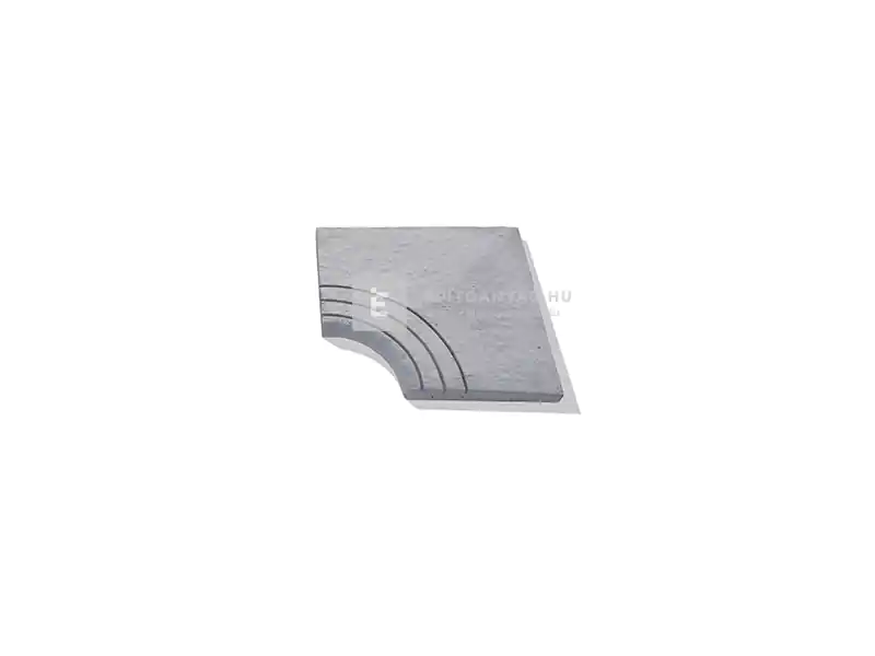 Árcsökkenés Semmelrock Bradstone Lias medencesarok-elem hamuszürke 45x45x3,3-3,7 cm