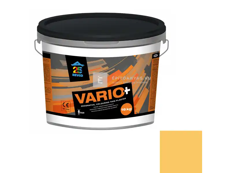Prémium Revco Vario+ Struktúra gördülőszemcsés vékonyvakolat 2 mm ginger 5 16 kg