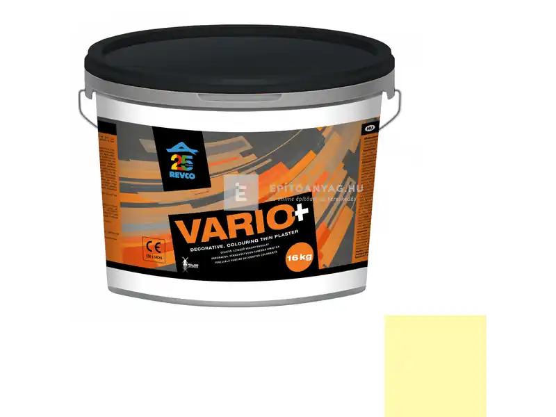 Ne maradj le Revco Vario+ Struktúra gördülőszemcsés vékonyvakolat 2 mm lemon 2 16 kg
