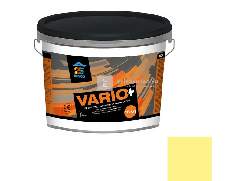 Revco Vario+ Struktúra gördülőszemcsés vékonyvakolat 2 mm lemon 3 16 kg Kihagyhatatlan ajánlat