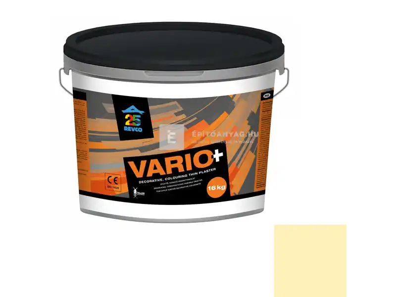 Revco Vario+ Struktúra gördülőszemcsés vékonyvakolat 3 mm curry 2 16 kg Azonnal elérhető
