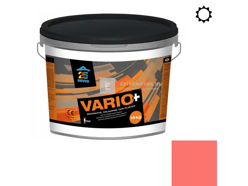 Revco Vario+ Struktúra gördülőszemcsés vékonyvakolat 3 mm pink 3 16 kg Legkelendőbb