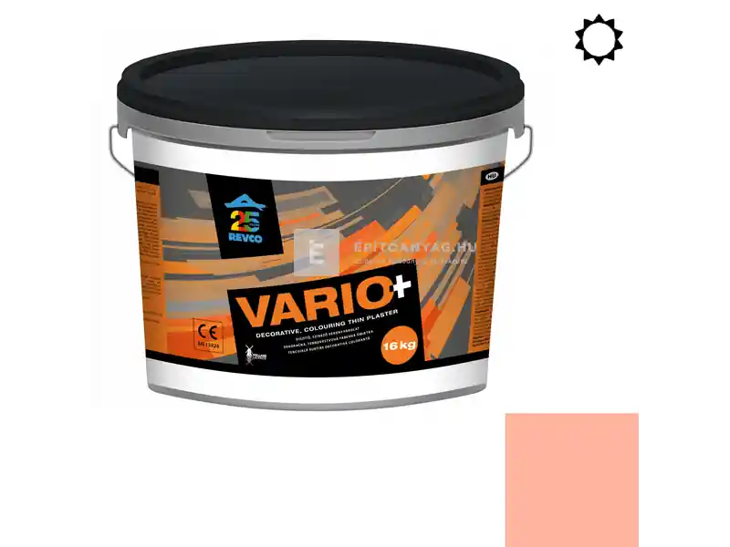 Nézd meg most Revco Vario+ Struktúra gördülőszemcsés vékonyvakolat 3 mm salmon 3 16 kg