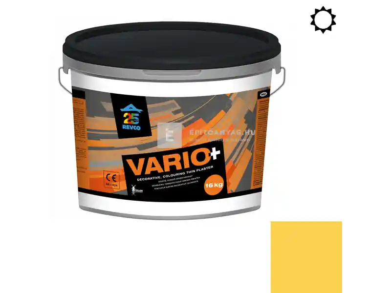 Revco Vario+ Struktúra gördülőszemcsés vékonyvakolat 3 mm sunset 4 16 kg Gyors szállítás